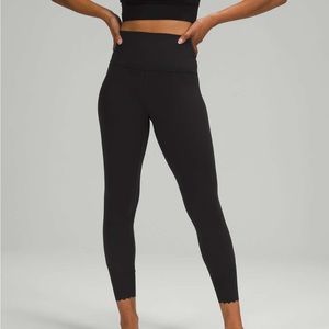 Lululemon Align Scalloped Hem High-Rise Pant 25" - Black